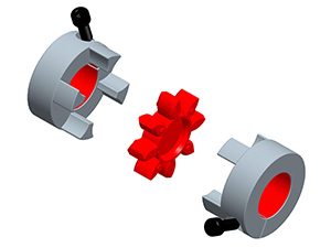 LK16-2 Jaw Coupling - Clamp Type